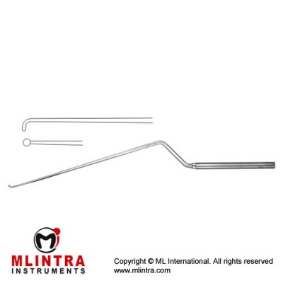 Fahlbusch Micro Curette Bayonet Shaped - Malleable Stainless Steel, 26 cm - 10 1/4" Diameter 2.5 mm Ø